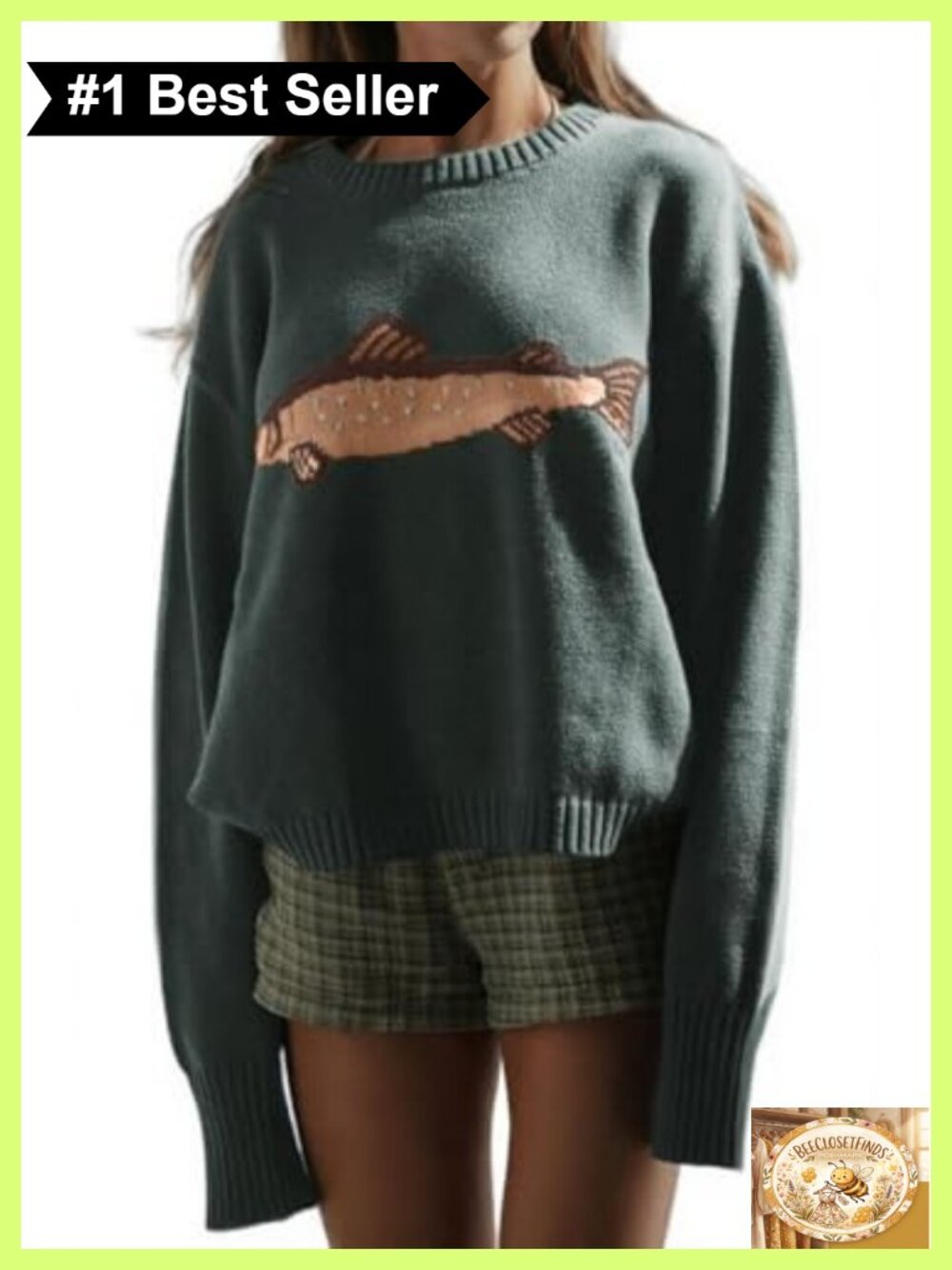 Women Rib Knit Oversized Crew Neck Pullover Sweater Jumper